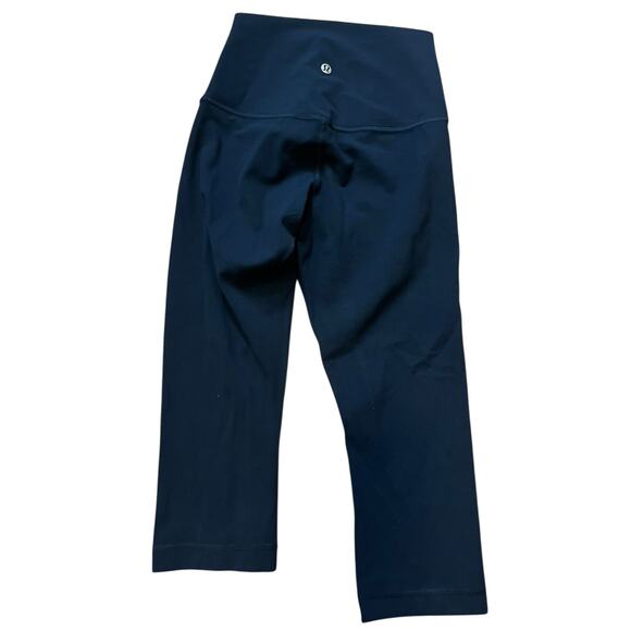Lululemon Align High Rise Crop 17" Size 4 True Navy Yoga Pants Retail $88 - Picture 2 of 7